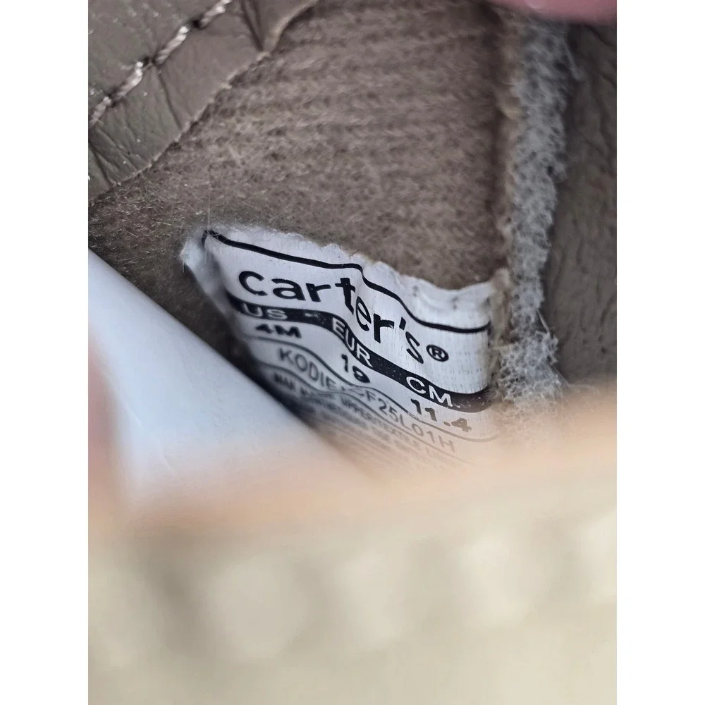 Carter's Ankle Boots Toddler Girls Size 4 Khaki Brown Taupe Variety Pack - NEW
